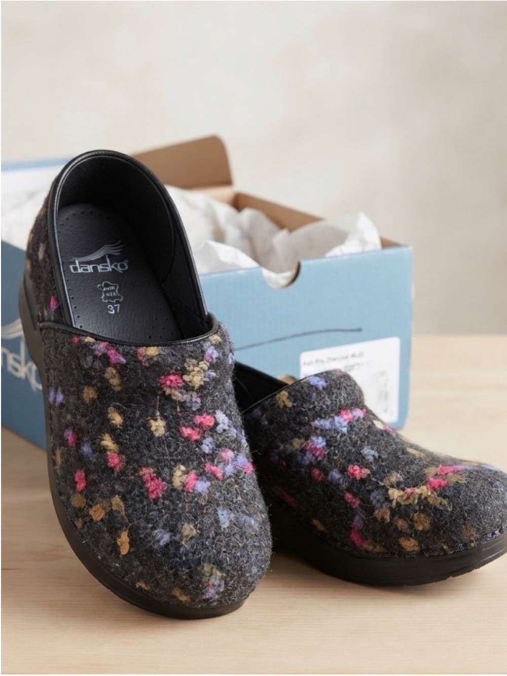 Dansko Felt Professional Clogs
- Charcoal Multi Size 37